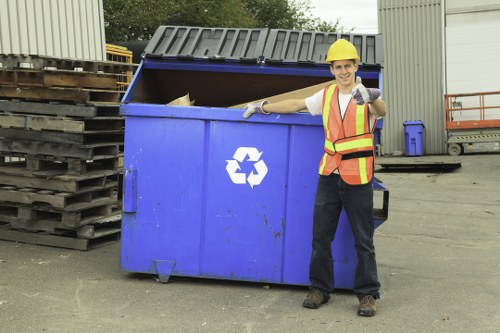 Various sizes of enclosed skips available for hire